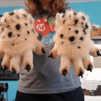 A Leopardstar Stimboard With Cheetah Fur, Sparkles, And Paws As Requested By @little-petre-agere-therian-blog(so