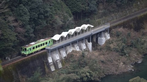 Seiryu Miharashi Station (The Ghost Station) Is A Railway Station On The Nishikigawa Seiry Line In Yamaguchi