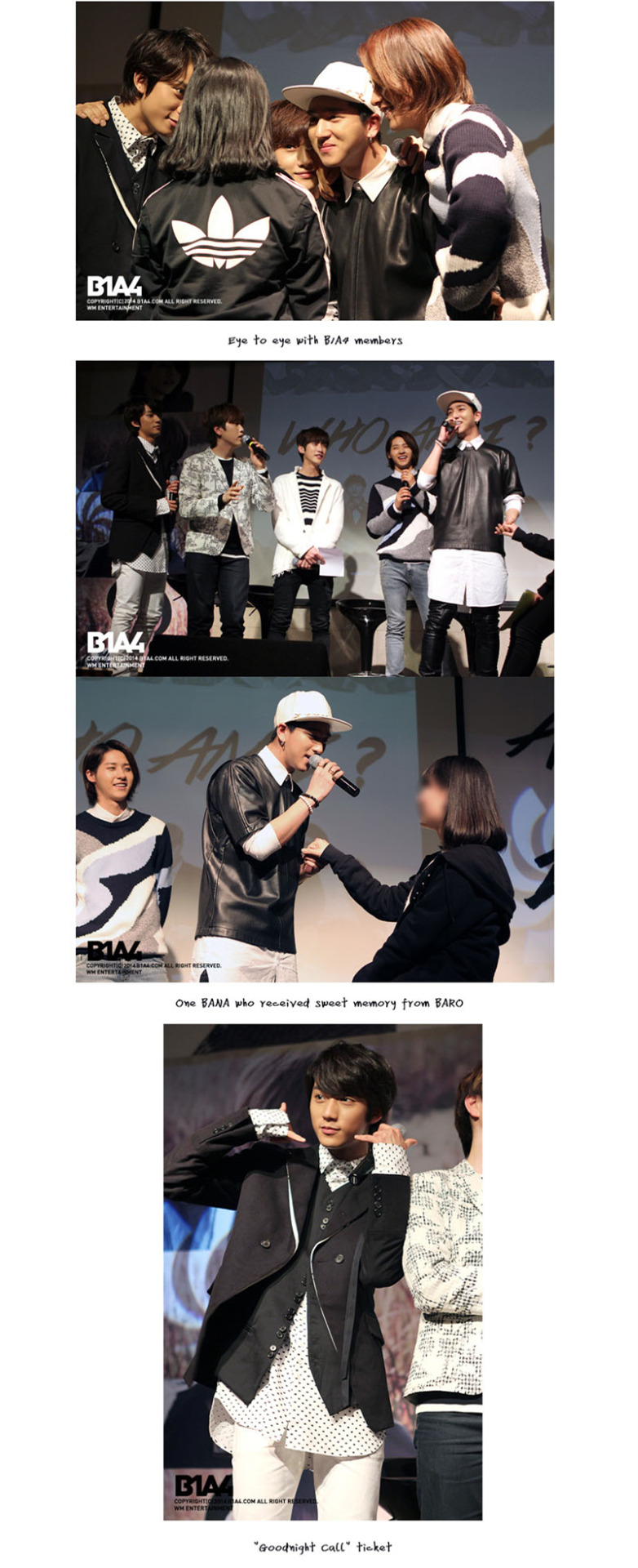 cnupark:  [TRANS_ENG Ver.] 140513 B1A4 STAFF DIARY UPDATE: “WHO AM I” SPECIAL
