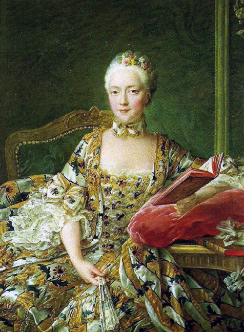 Marquise d’Aguirandes by Francois-Hubert Drouais,1759