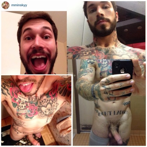 akaknebekaize:  fuckyoustevepena:  He’s NAKED! Check out Alex Minsky. He’s a retired Marine corporal turned model  Very sexy   Every thing about this man is sexy and hot - WOOF  At last nice to see some cock shots - WOOF