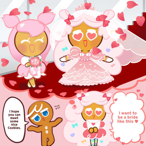 Cotton Candy CookieWants To Be A Bride?!