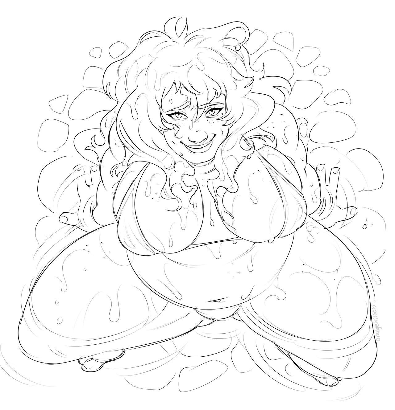 orangekissess:  no one will draw a fat mom so looks like ill have to