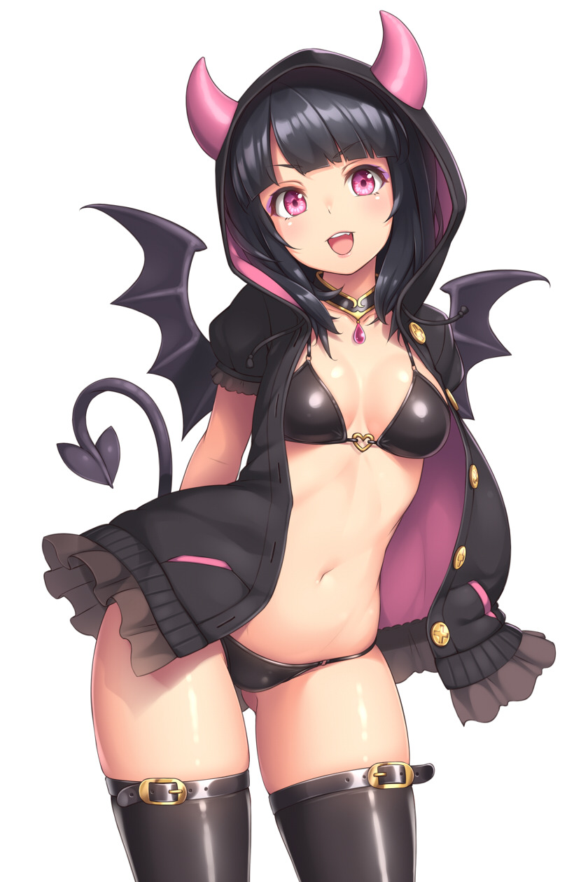 waifu-fantasy:あくまこパーカー | 砂々雨 [pixiv] 