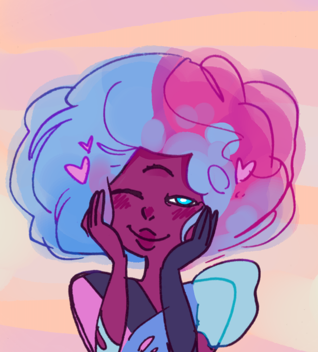 appulsprite:  whata cotton candy babe 