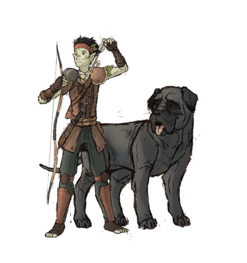 Gave my DnD character a bit of a redesign. I forgot he’s actually really small.The top one is 
