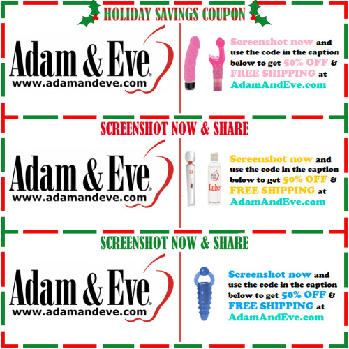  Get 50% off almost any 1 adult item & FREE US/CAN shipping by using offer code HMM at www.AdamE