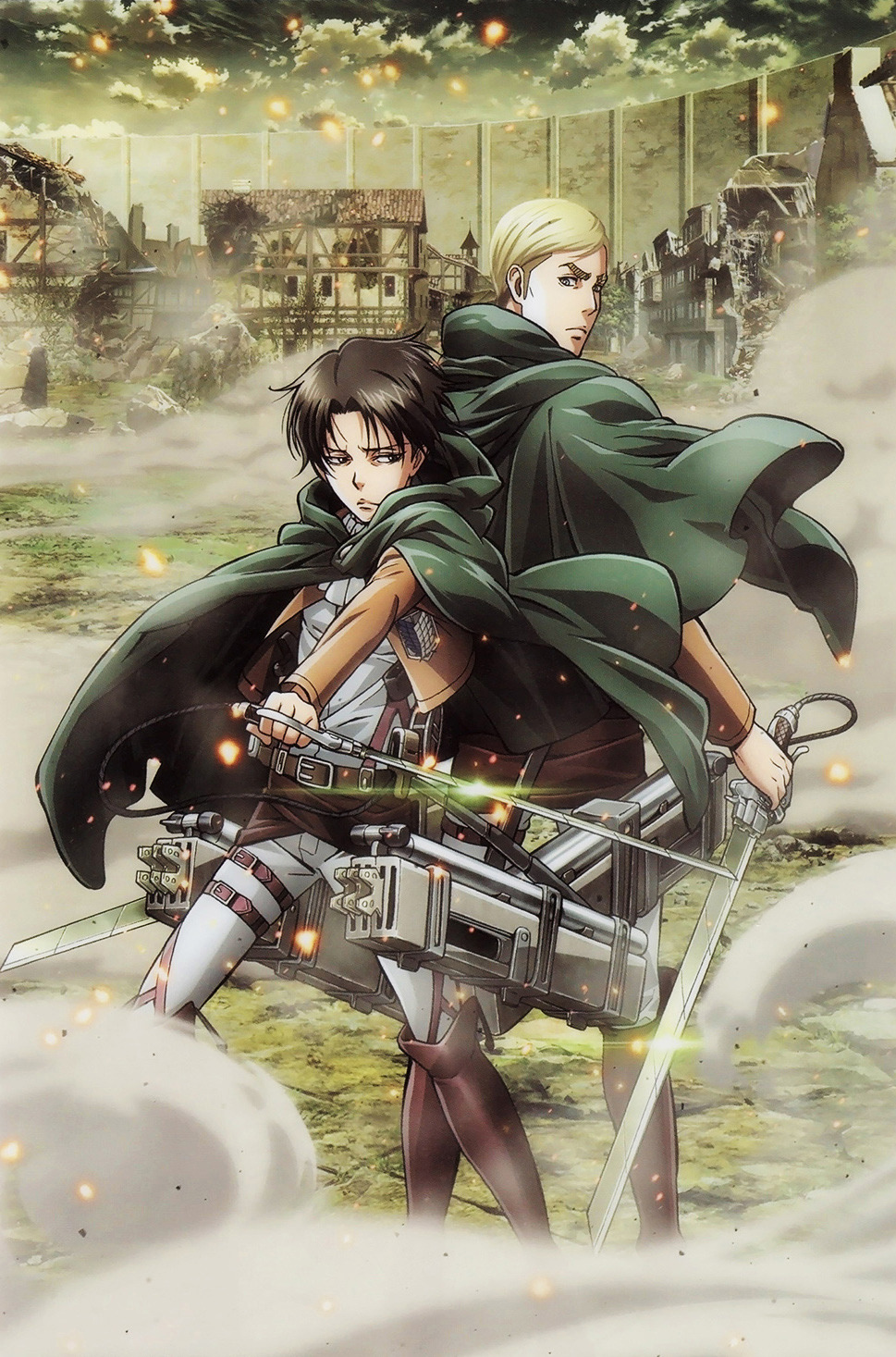 Official image from the limited edition folder featuring Erwin and Levi, given away