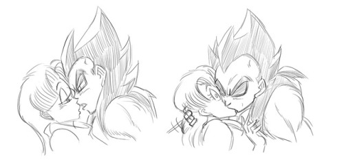 Just like Goku, (“Mate of the Monkey King”) Vegeta doesn’t know how to kiss without shoving his whole tongue down your throat.