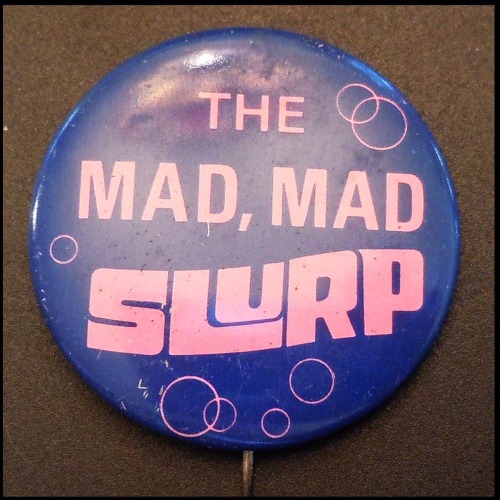 gaysaints:pins given out with different slurpee flavors at 7/11 from 1968 to 1970