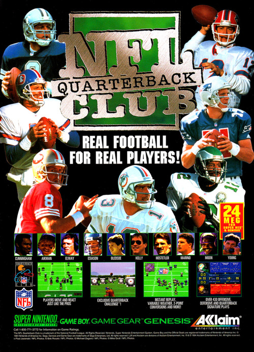 NFL QUARTERBACK CLUB
Acclaim
Multi Systems
1993
Ask me anything!