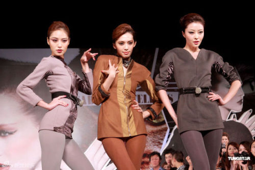 Bianca Bai, Candy Wang, and Lynn Hung for MAC Pro Cosmetics