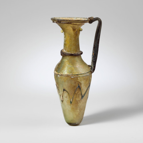 met-greekroman-art:Glass jug, Greek and Roman ArtMuseum AccessionMetropolitan Museum of Art, New Yor