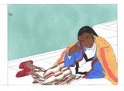 gucci, mormon, mormon temple, oakland, melek zertal, illustration, drawing, marker, comic