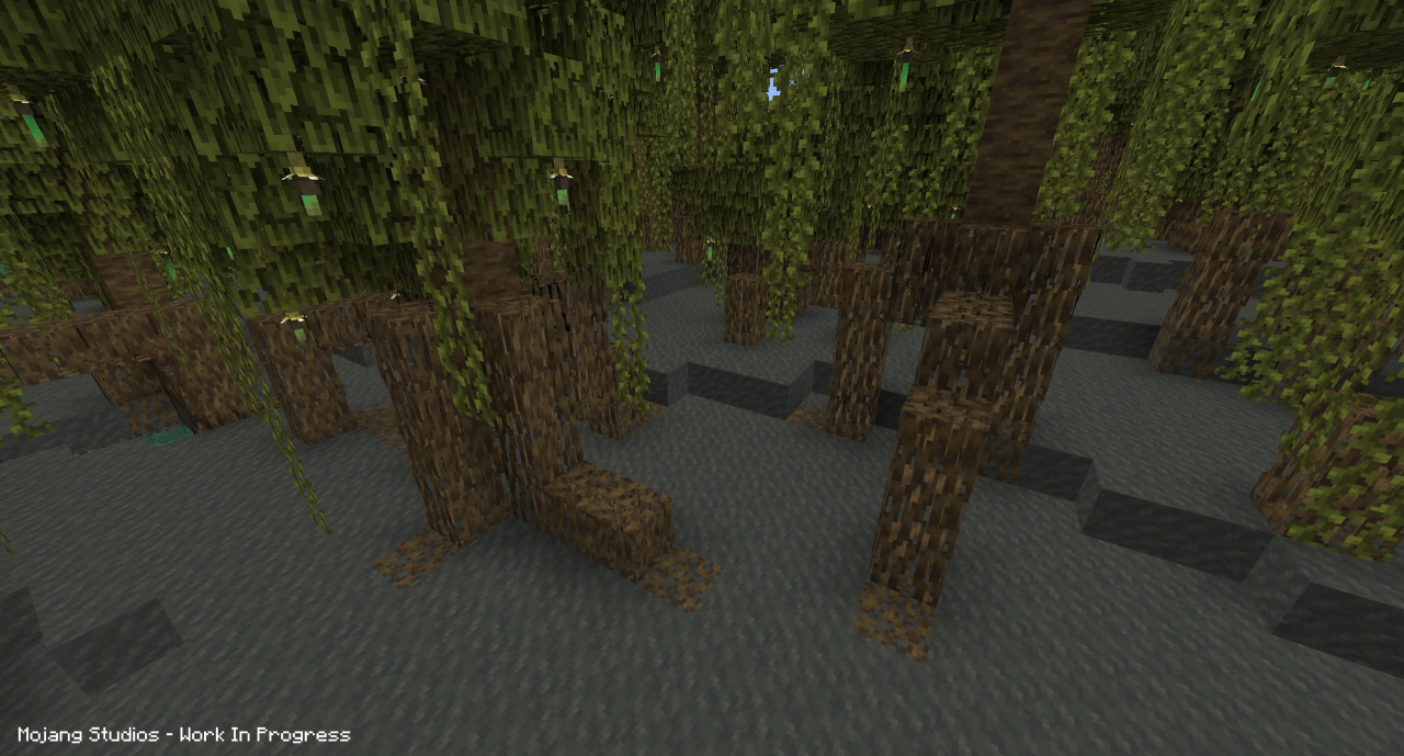 Minecraft Snapshot 22W1A adds Mangrove trees, Mud Blocks, Echo