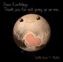 yo252yo:  thornylol:  LOOK AT HOW CUTE PLUTO IS!!!!  glad to be part of the pluto fandom
