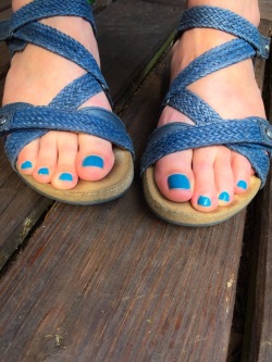 music-lover-3:  My Tuesday toes.  Time for a new pedi.  Pick my color.