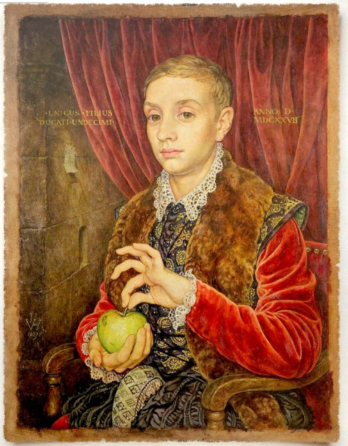 Porn “Boy With Apple” by Johannes photos