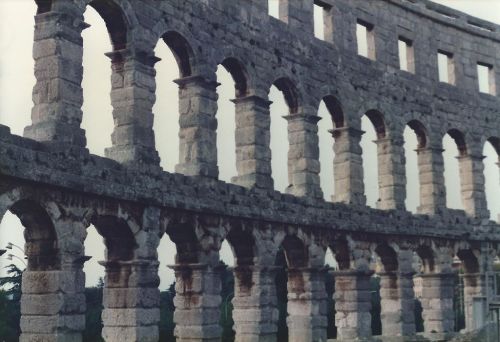 classical-beauty-of-the-past:Roman Amphitheatre, Pula, Croatia by Ardfern