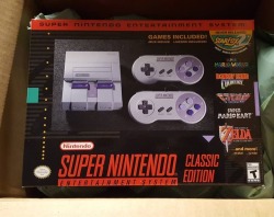 I get to come home to this lovely!  #snesclassic