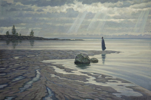 Melkov Yuriy Gennadyevich (b.1951) - Valaam. 2004. Oil on canvas.