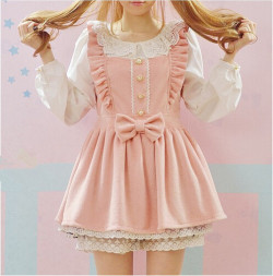 pastel-cutie:Cute Lace 2 Piece Dress ♥