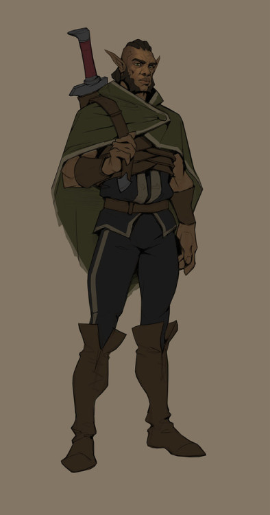 Ranger by Mitch MillerConcept for an elven ranger for Exiles of Embermark (http://exilesofembermark.