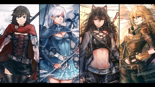 And here’s the full set!Thanks for following me through the process of all 4 of RWBY team!