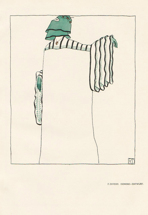 design-is-fine:  Franz Diveky, Domino cloaks, 1909-1910. From: Kunst und Dekoration,  University of Heidelberg