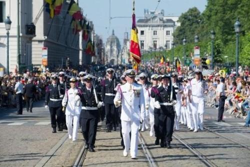 belgian marines military parade