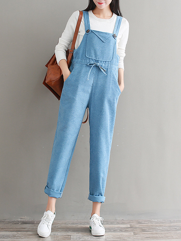 Vintage Casual Style Jumpsuits for Women~