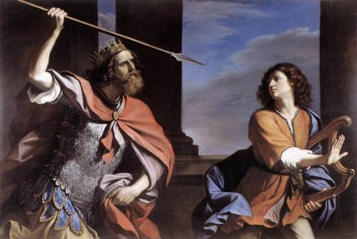 keroline-araujo: Saul Attacking David, 1646 by Guercino