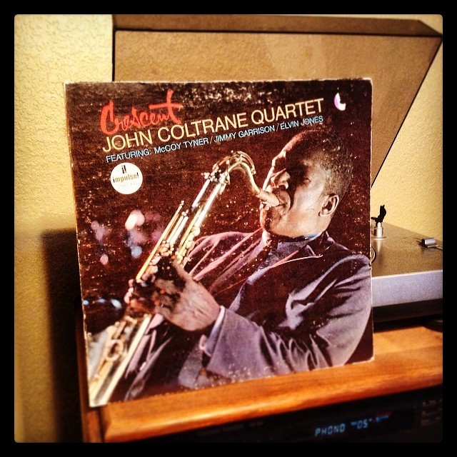 respinit:  The John Coltrane Quartet - Crescent   …this is a little beat up, vinyl