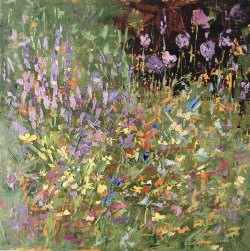 Sandra Pratt (American, b. 1978, Chicago, IL, USA, based Houston, TX, USA) - Garden Flowers, 2021, P