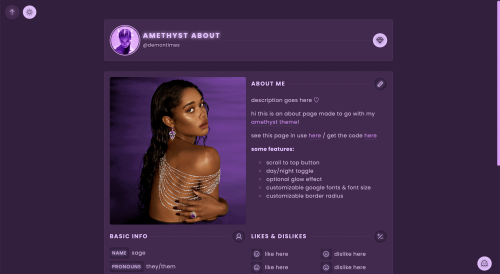 demontimes:amethyst about pagepreview &amp; download / preview twofeatures:made to match my amet