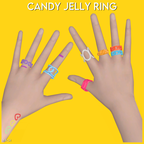 [mach] Candy Jelly RingNew meshFemale3 SwatchesSpecular mapHQ compatibleDOWNLOAD