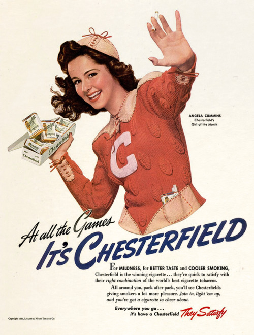 dandyads: Chesterfield Cigarettes, 1941