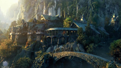 edhellin: Rivendell matte paintings from The Fellowship Of The Rings  by  Yannick ‘D