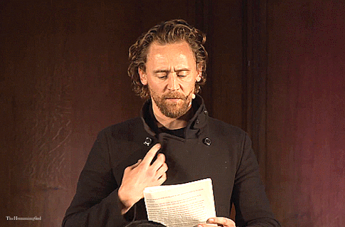Tom Hiddleston performing a scene from Anna Karenina at Dickens vs Tolstoy: The Battle Of The Great 