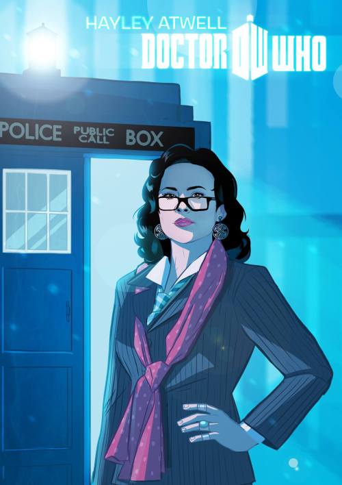whovianfeminism:fenian-flyer:Hayley Atwell as The Doctorby Stephen ByrneThis is AMAZING. I NEED IT.