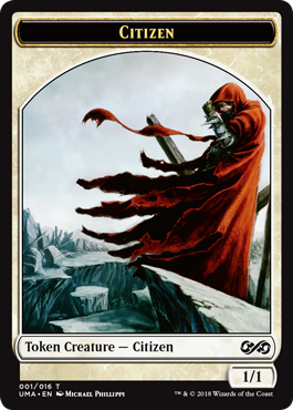 mtg-realm: Magic: the Gathering - CitizenUlitmate Masters - Icatian Crier and Citizen creatur token,