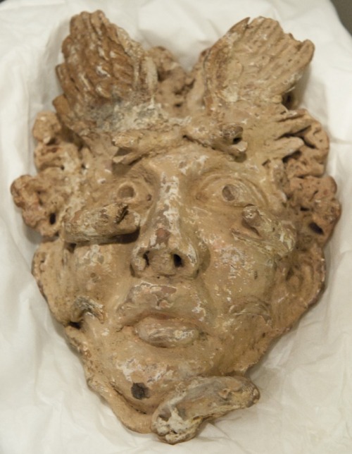 centuriespast: Terracotta Gorgon’s Head Place:Greco-Roman Classification:Ceramic Cincinnati Ar