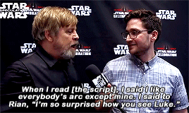 chrsevans:  I said to Rian: Jedis don’t give up. But, if he [Luke] made a mistake,