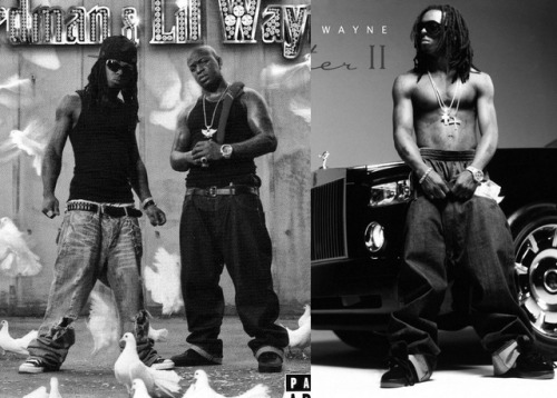Good old baggy times.Source: Like Father, Like Son (Birdman and Lil Wayne), The Carter II (Lil Wayne