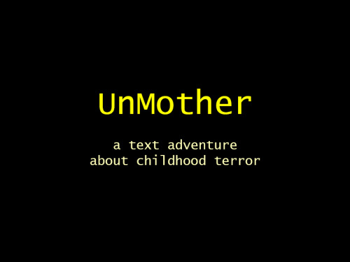 If you’re in the mood for something creepy, you might be interested a text adventure game I ma
