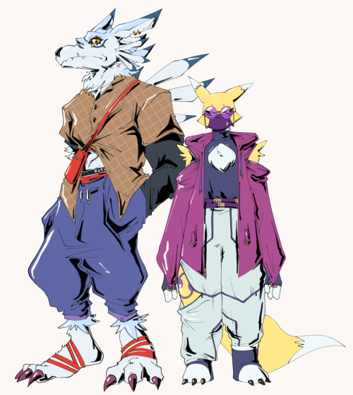 dilfosaur:digimon, but make it fashion