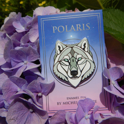 sosuperawesome:Enamel PinsLabradorite Wolf on EtsySee our #Etsy or #Enamel Pins tags I Kickstarted t