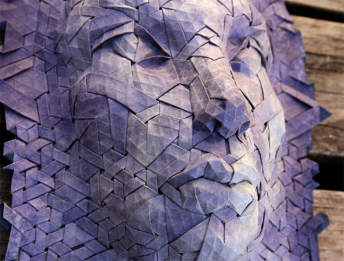 itscolossal: New Tessellated Origami Masks by Joel Cooper