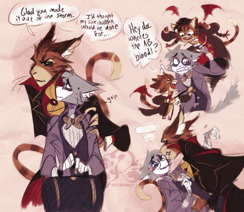 VAMPIRE AU  In which Dr. Cerulean gets lured in by Anstey to cure his children’s strange ailme