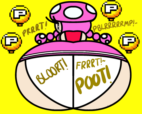 Toadette Farting P-U Balloon Poots by Starboy